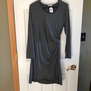 Gray Long Sleeved Dress